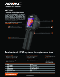 Thumbnail of document Data Sheet - NMT1000 Thermal Imaging Camera